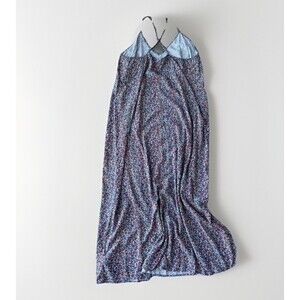 Old Navy Floral Ditzy Maxi Dress Size XL Blue Red